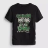 Tricou pentru bebeluși din bumbac, de culoare verde, cu volane Tricou pentru bebeluși din bumbac, de culoare verde, cu volane