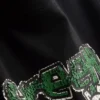 Tricou pentru bebeluși din bumbac, de culoare verde, cu volane Tricou pentru bebeluși din bumbac, de culoare verde, cu volane