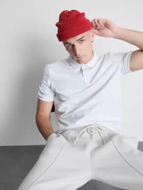 Tricou polo cu mâneci scurte din bumbac piqué