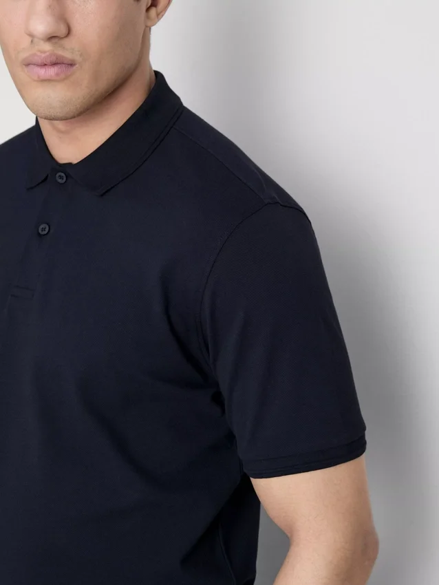 Tricou polo esențial cu mânecă scurtă Tricou polo esențial cu mânecă scurtă