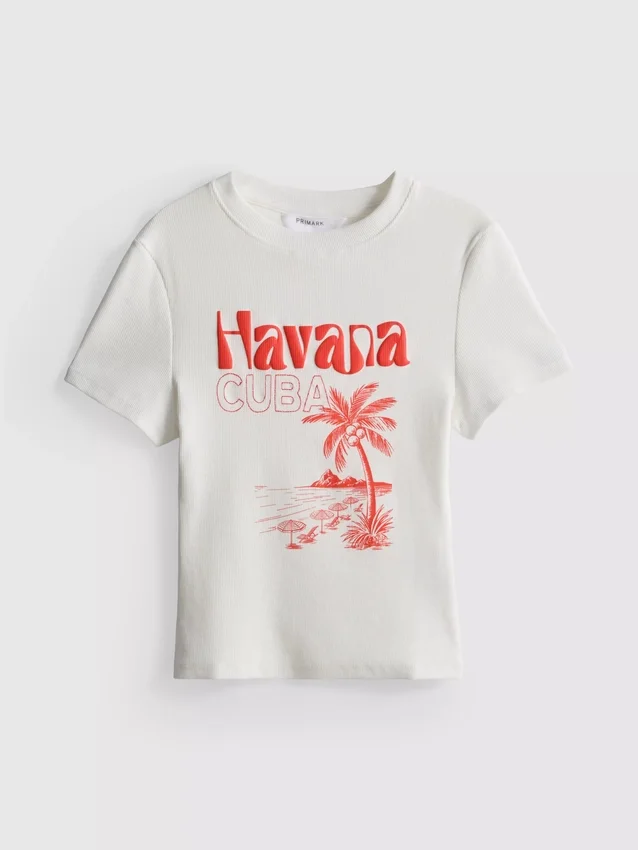 Tricou scurt pentru bebeluși, cu imprimeu grafic, din bumbac Tricou scurt pentru bebeluși, cu imprimeu grafic, din bumbac