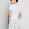 Tricou scurt pentru bebeluși, din bumbac cu mărgele Tricou scurt pentru bebeluși, din bumbac cu mărgele