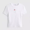 Tricou scurt pentru bebeluși, din bumbac cu mărgele Tricou scurt pentru bebeluși, din bumbac cu mărgele
