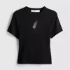 Tricou scurt pentru bebeluși, din bumbac cu mărgele Tricou scurt pentru bebeluși, din bumbac cu mărgele