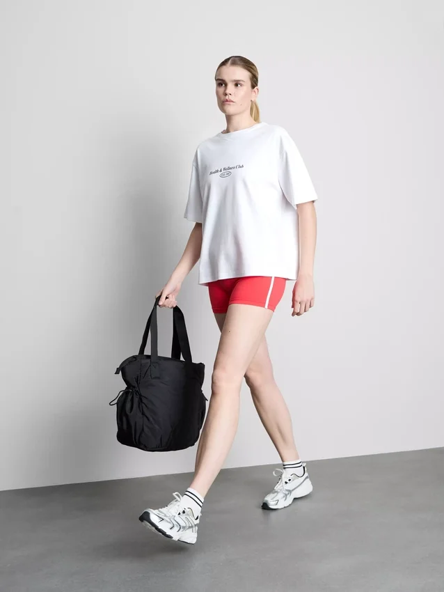 Tricou sport lejer din bumbac cu imprimeu Tricou sport lejer din bumbac cu imprimeu