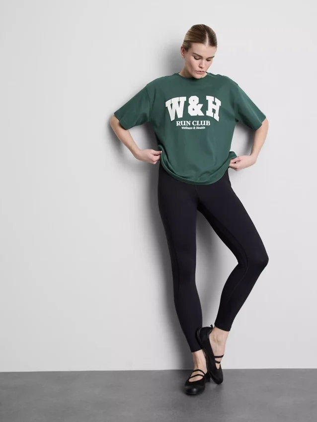 Tricou sport lejer din bumbac cu imprimeu Tricou sport lejer din bumbac cu imprimeu
