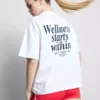 Tricou sport lejer din bumbac cu imprimeu Tricou sport lejer din bumbac cu imprimeu