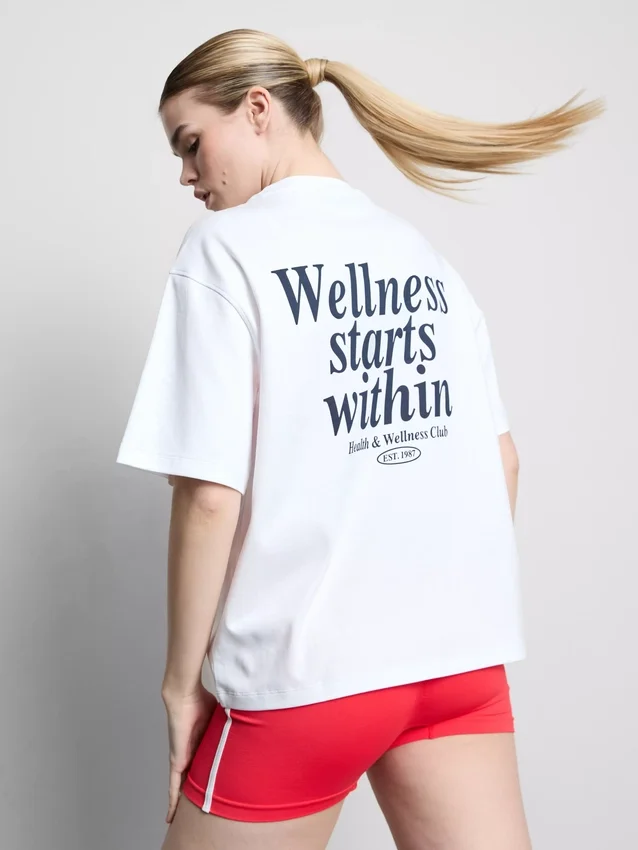Tricou sport lejer din bumbac cu imprimeu Tricou sport lejer din bumbac cu imprimeu