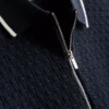 Tricoul polo cu fermoar și textură „The Edit”