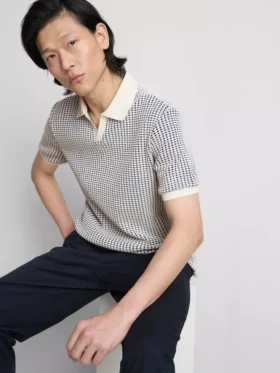 Tricoul polo Jacquard „The Edit“