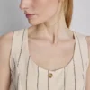 Vestă cu nasturi din amestec de bumbac Vestă cu nasturi din amestec de bumbac
