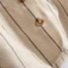 Vestă cu nasturi din amestec de bumbac Vestă cu nasturi din amestec de bumbac