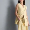 Vestă lungă texturată Vestă lungă texturată